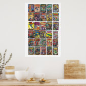 Klassieke stripboeken poster (Keuken)