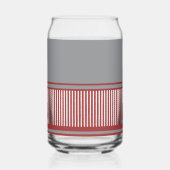 Klassieke stripe monogram blikvorm glas (Links)
