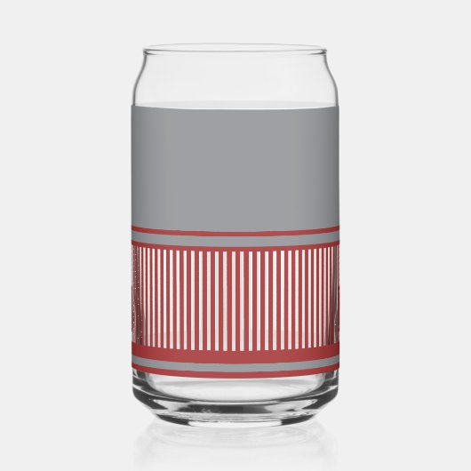 Klassieke stripe monogram blikvorm glas (Links)