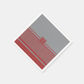 Klassieke stripe monogram servet (Hoek)