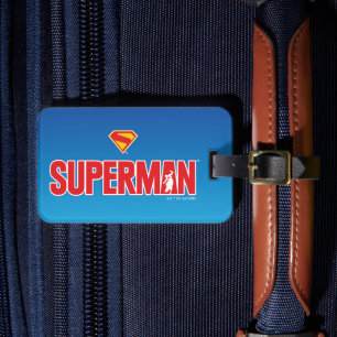 Klassieke Superman Bold Logo Bagagelabel