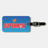 Klassieke Superman Bold Logo Bagagelabel (Voorkant horizontaal)