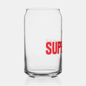 Klassieke Superman Bold Logo Blikvorm Glas (Rechts)