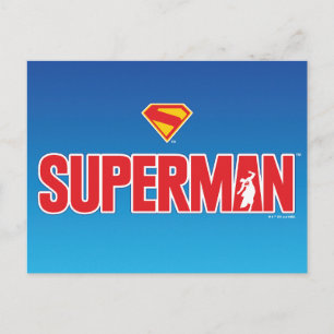 Klassieke Superman Bold Logo Briefkaart