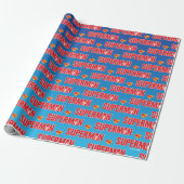 Klassieke Superman Bold Logo Cadeaupapier (Uitgerold)