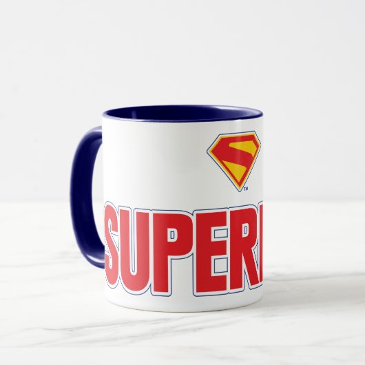 Klassieke Superman Bold Logo Mok (Voorkant links)