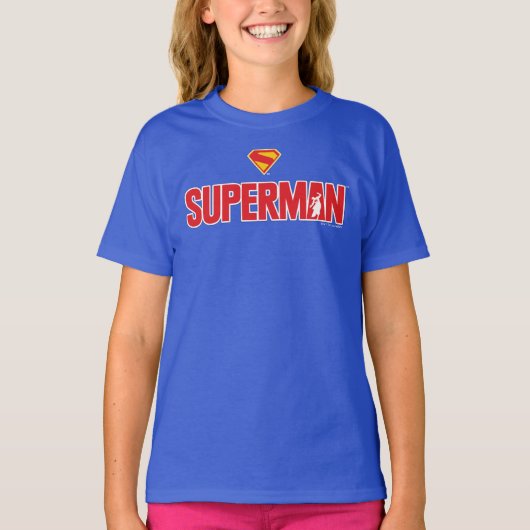 Klassieke Superman Bold Logo T-shirt (Voorkant)