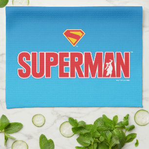 Klassieke Superman Bold Logo Theedoek