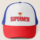 Klassieke Superman Bold Logo Trucker Pet (Voorkant)