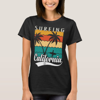 Klassieke Surfer Retro Surfen Strand Zomer Vakanti T-shirt