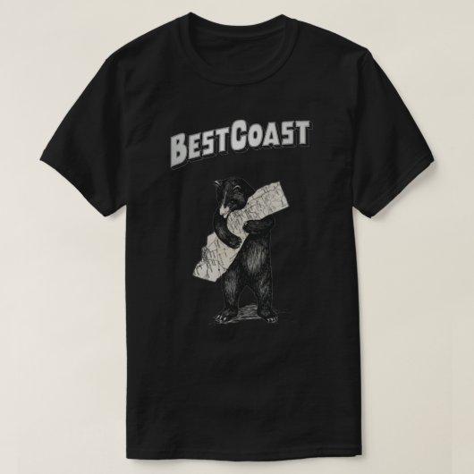 Klassieke T-Shirt van beste Beer aan de kust (Design voorkant)