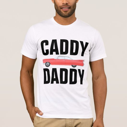 Klassieke T-shirts voor papa, CADDY DADDY (Voorkant)