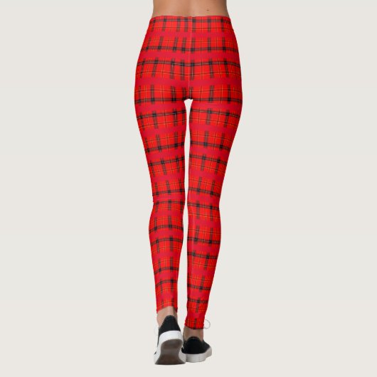 Klassieke Tartan Red Pset Leggings (Achterkant)