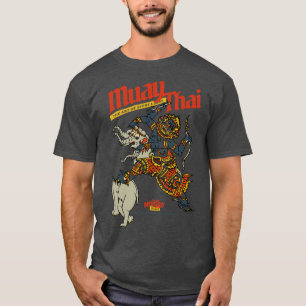 Klassieke Tattoo Sak Yant Muay Thai Tha Kunst van T-shirt