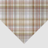 Klassieke Taupe Beige Brown Grey Gingham Tissuepapier (Detail)