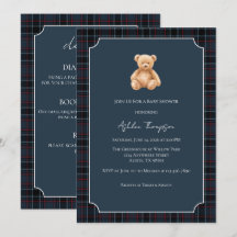 Klassieke teddybeer babyshower voor prep-school
