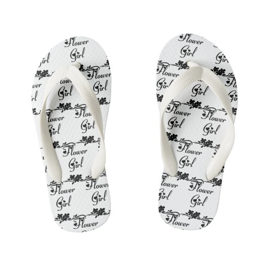 Klassieke Teenslippers van Bloemenmeisje Wedding (Voetbed)