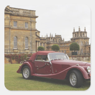 Klassieke tentoonstelling auto's, Blenheim Palace Vierkante Sticker