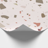 Klassieke terrazzo marmeren vloerpatroon achtergro cadeaupapier (Hoek)