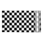 Klassieke test: ik bleed Racing Check Black White Kussensloop (Achterkant)