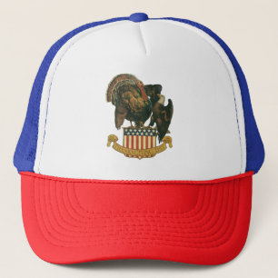 Klassieke Thanksgiving-kalkoen, adelaar, Amerikaan Trucker Pet