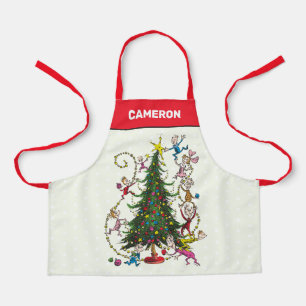 Klassieke The Grinch Kerstboom Schort