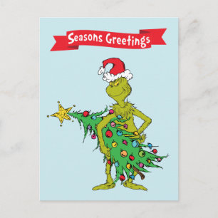 Klassieke The Grinch Stout Briefkaart