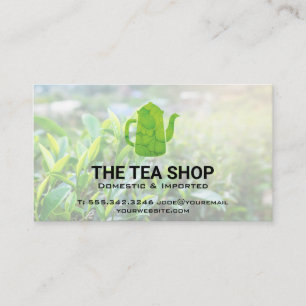 Klassieke theepot Tea Planten Visitekaartje