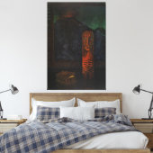 Klassieke Tiki Exotica uit het midden van de eeuw Canvas Afdruk (Insitu (Slaapkamer))