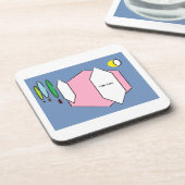 Klassieke Tikki Taibo. Op een onderzetter. Bier Onderzetter (Linkerzijde)