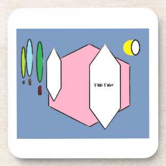 Klassieke Tikki Taibo.  Op een onderzetter. Bier Onderzetter