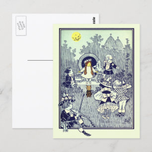 Klassieke Tovenaar van Oz, Dorothy ontmoet de Munc Briefkaart