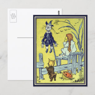 Klassieke tovenaar van Oz, Dorothy Toto ontmoet Vo Briefkaart