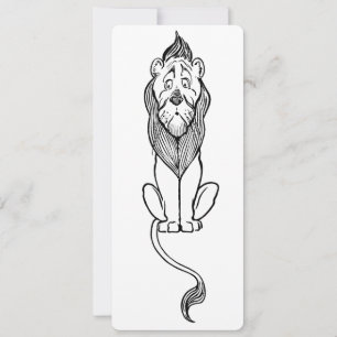 Klassieke Tovenaar van Oz-sprookje, laffe leeuw