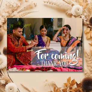 Klassieke traditionele Diwali familie foto dank je Bedankkaart