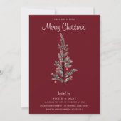 Klassieke traditionele kerstfeestdag voor de bosbo kaart (Voorkant)