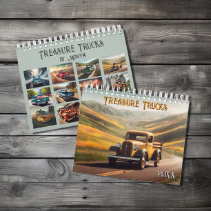 Klassieke Treasure Trucks per maand Kalender