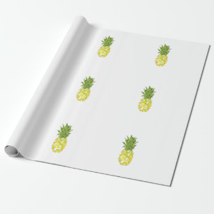 Klassieke tropische geometrische driehoeken ananan cadeaupapier