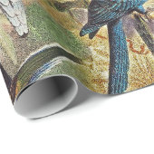 Klassieke tropische vogelparrots cadeaupapier (Rol Hoek)