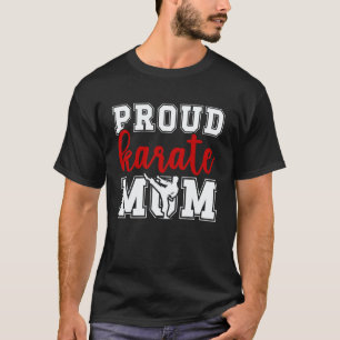 Klassieke trotse karate moeder karate mama t-shirt