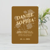 Klassieke trouwuitnodiging  kaart (Staand voorkant)