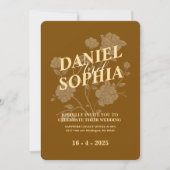 Klassieke trouwuitnodiging  kaart (Voorkant)