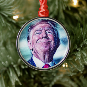 Klassieke Trump Metalen Ornament