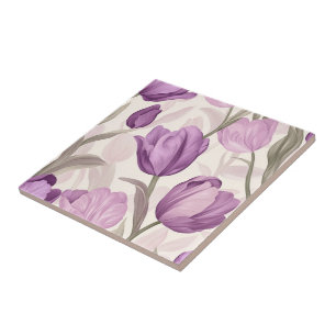 Klassieke Tulp Keramische Tegels Voor Bad Accent Tegeltje