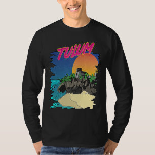 Klassieke Tulum-strand Mayan-ruïnes Mexico Vakanti T-shirt