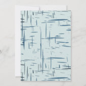 Klassieke Turquoise Blue Bar Mitswa Kaart (Achterkant)