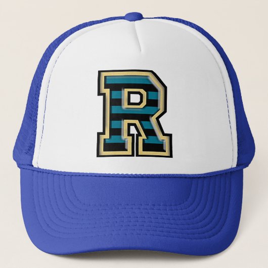 Klassieke twist letter "R" Trucker Pet (Voorkant)