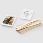 Klassieke typografie Dank u bruiloft boog foto Handwaaier (Niet-gemonteerd)