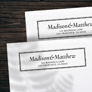 Klassieke typografie omgeven weddenschap etiket