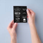 Klassieke uitnodiging aan Bachelor Party. Flyer (Hand)